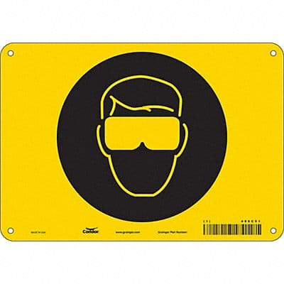 Safety Sign 7 in x 10 in Polyethylene