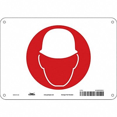 Safety Sign 7 in x 10 in Aluminum