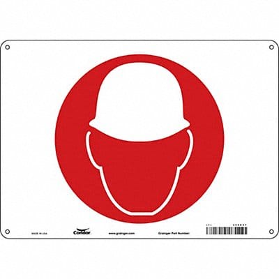 Safety Sign 10 in x 14 in Aluminum
