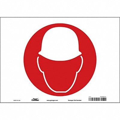 Safety Sign 10 in x 14 in Vinyl
