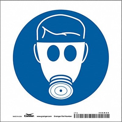 Safety Sign 7 in x 7 in Vinyl