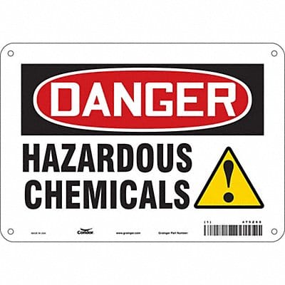 Safety Sign 7 in x 10 in Polyethylene
