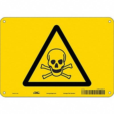 Safety Sign 7 in x 10 in Aluminum
