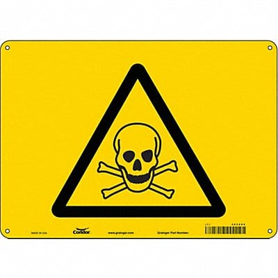Safety Sign 10 in x 14 in Aluminum