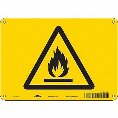 Safety Sign 7 inx10 in Polyethylene