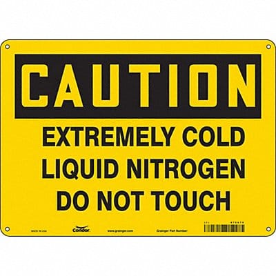 Safety Sign 10 in x 14 in Aluminum