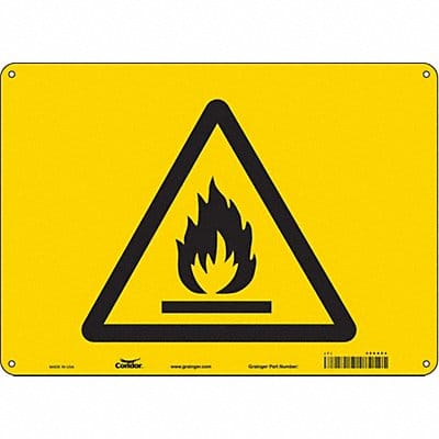 Safety Sign 10 inx14 in Polyethylene