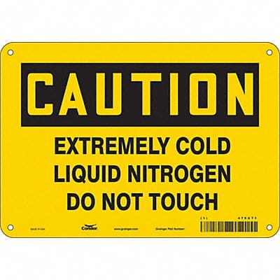 Safety Sign 7 inx10 in Polyethylene