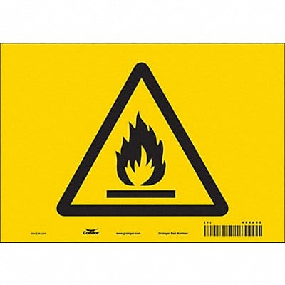 Safety Sign 7 inx10 in Vinyl