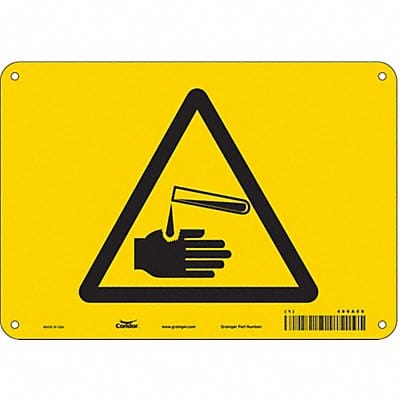 Safety Sign 7 in x 10 in Aluminum