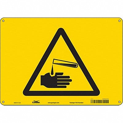 Safety Sign 10 inx14 in Aluminum