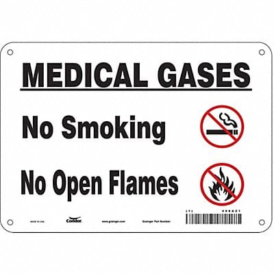 J8166 Safety Sign 7 inx10 in Polyethylene