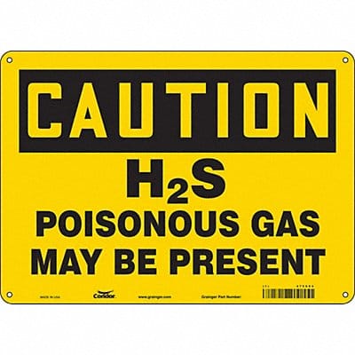 J8203 Safety Sign 10 in x 14 in Polyethylene