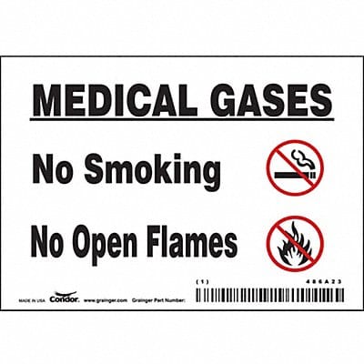 J8166 Safety Sign 3 1/2 inx5 in Vinyl