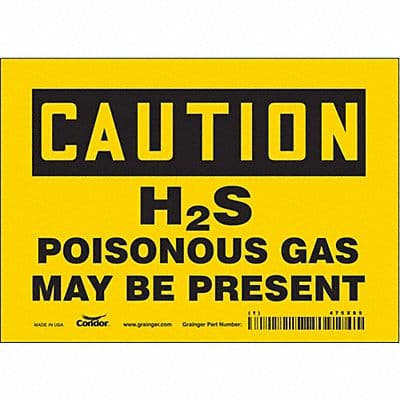 J8203 Safety Sign 5 inx7 in Vinyl