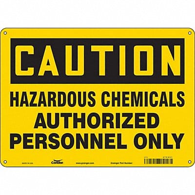 Safety Sign 10 inx14 in Polyethylene