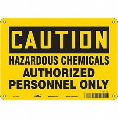 Safety Sign 7 in x 10 in Vinyl