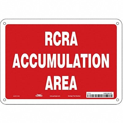 Safety Sign 7 inx10 in Polyethylene