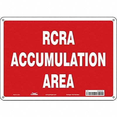 Safety Sign 10 inx14 in Polyethylene