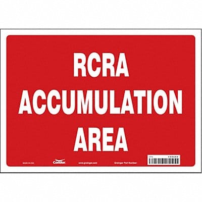 Safety Sign 10 inx14 in Vinyl
