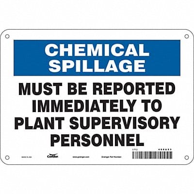 Safety Sign 7 inx10 in Polyethylene