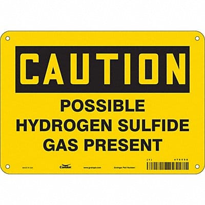 Safety Sign 7 in x 10 in Vinyl