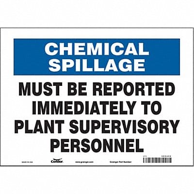 Safety Sign 10 inx14 in Vinyl