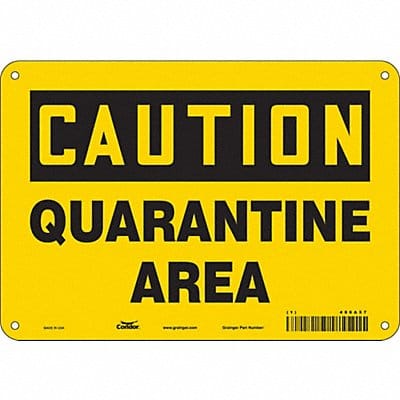 Safety Sign 7 in x 10 in Aluminum