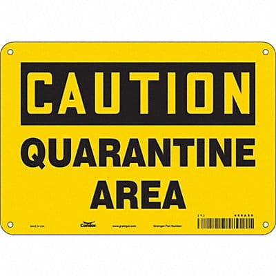 Safety Sign 7 in x 10 in Polyethylene
