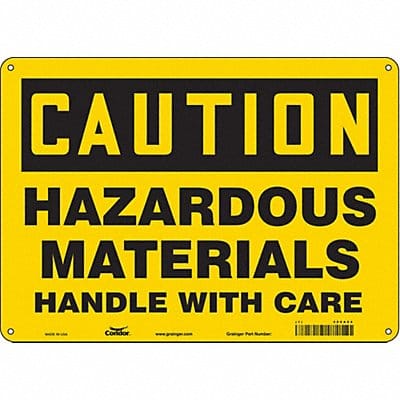 Safety Sign 10 in x 14 in Aluminum