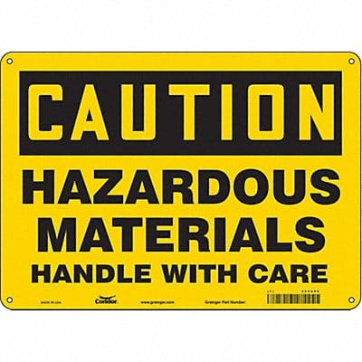 Safety Sign 10 inx14 in Polyethylene