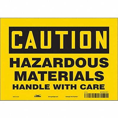 Safety Sign 7 in x 10 in Vinyl