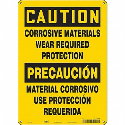 Safety Sign 14 in x 10 in Aluminum