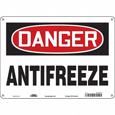 Safety Sign 10 inx14 in Aluminum