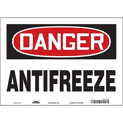 Safety Sign 10 in x 14 in Vinyl