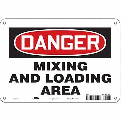 Safety Sign 7 in x 10 in Aluminum