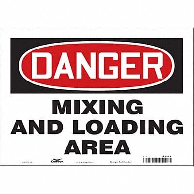 Safety Sign 10 in x 14 in Vinyl