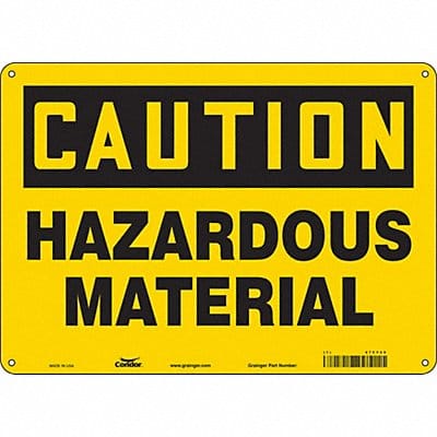 Safety Sign 10 in x 14 in Polyethylene