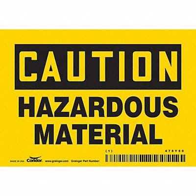 Safety Sign 3 1/2 inx5 in Vinyl