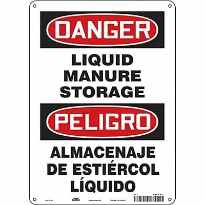 Safety Sign 14 inx10 in Polyethylene