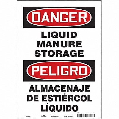 Safety Sign 14 in x 10 in Vinyl