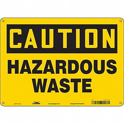 J8214 Safety Sign 10 inx14 in Aluminum