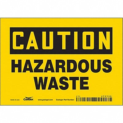 J8214 Safety Sign 5 inx7 in Vinyl