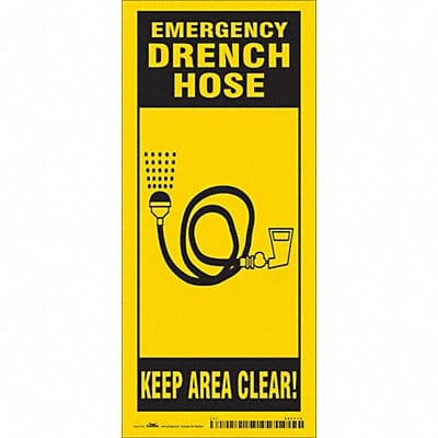 Safety Sign 18 in x 8 in Vinyl
