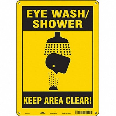 Safety Sign 14 in x 10 in Aluminum