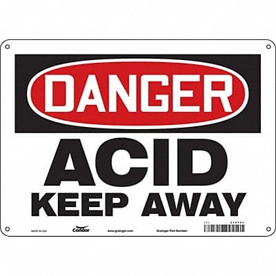 Safety Sign 10 inx14 in Aluminum