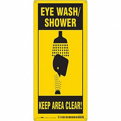 Safety Sign 18 in x 8 in Polyethylene