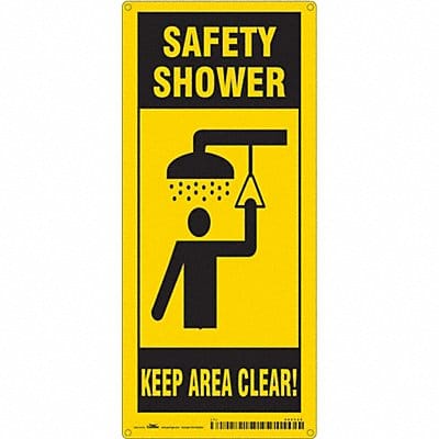 Safety Sign 18 in x 8 in Aluminum