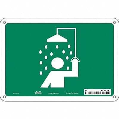 Safety Sign 7 in x 10 in Aluminum