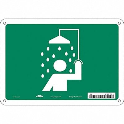 Safety Sign 7 in x 10 in Polyethylene